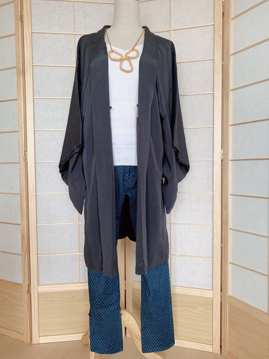 Haori Femme Vintage €109.50 - plaine, gris foncé - 0012