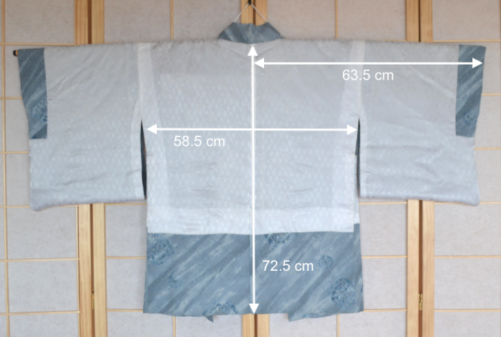 Haori Femme Vintage €98.50 - shibori fleurs, bleu - 0011