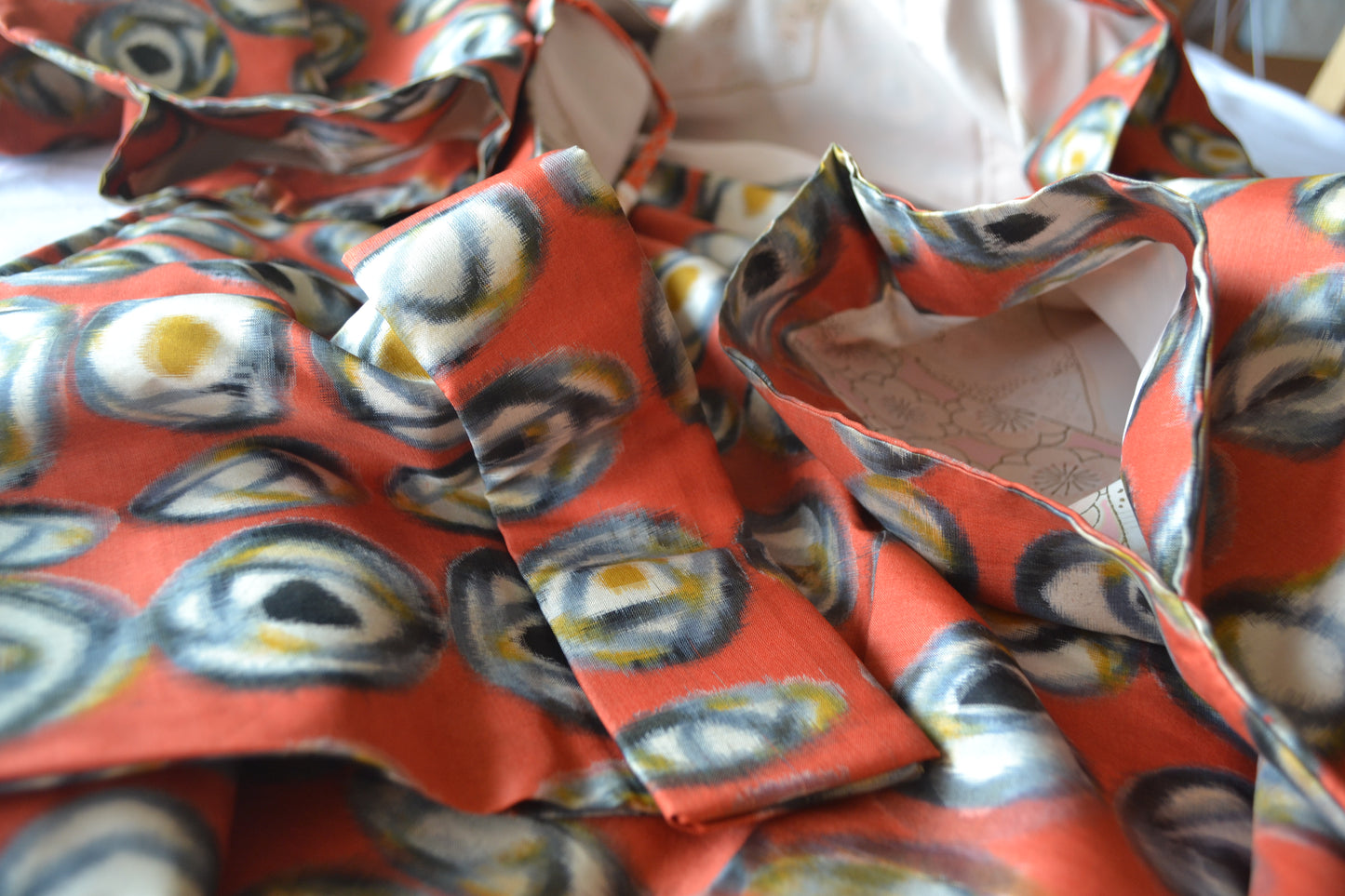 Haori Femme Vintage €89.50 - fleur, rouge - 0010