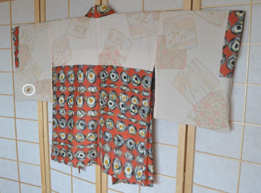 Haori Femme Vintage €89.50 - fleur, rouge - 0010