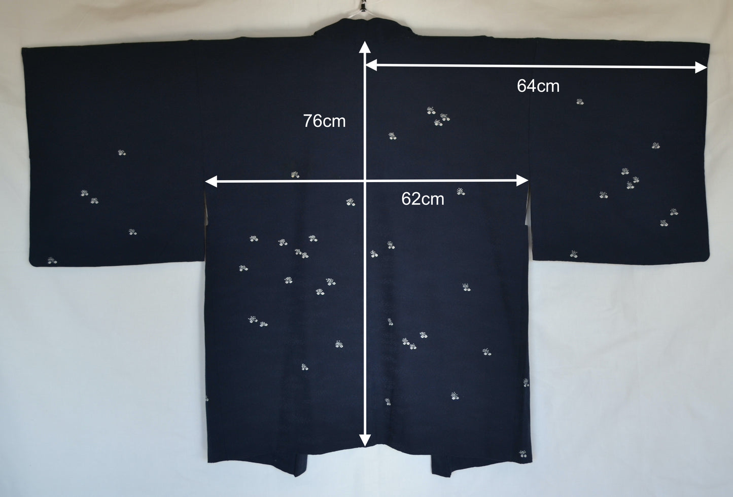 Haori Femme Vintage €89.50 - tissu d'été, bleu marine - 0001