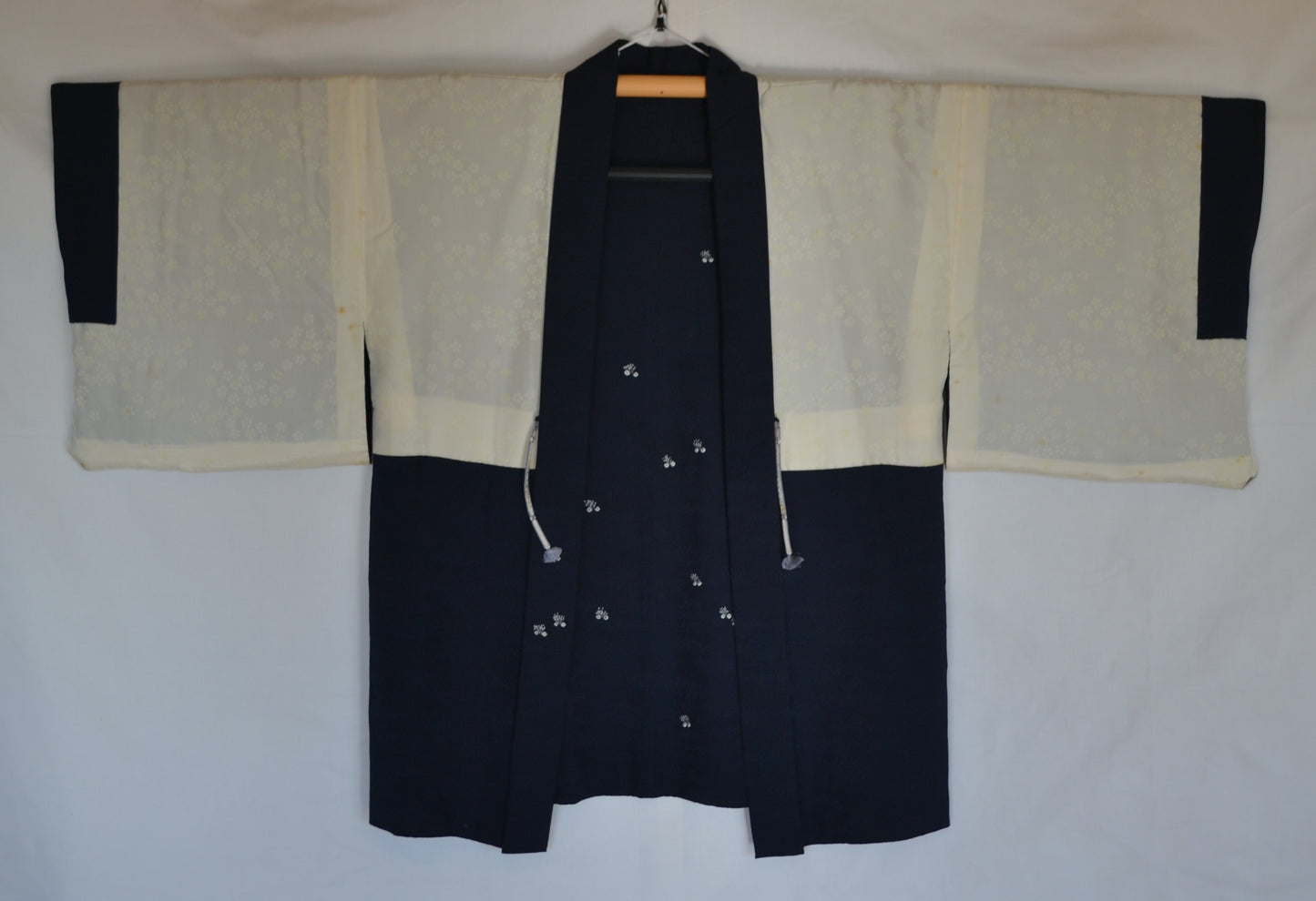 Haori Femme Vintage €89.50 - tissu d'été, bleu marine - 0001