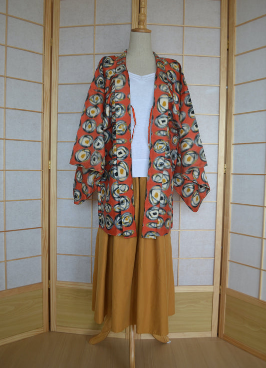 Haori Femme Vintage €89.50 - fleur, rouge - 0010