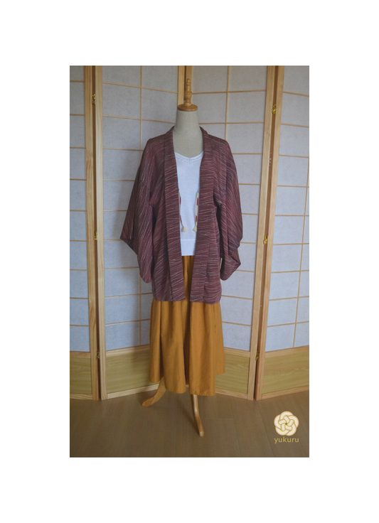 Haori Femme Vintage €76.90 - matsuba, bordeaux - 0019