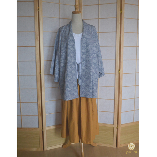 Haori Femme Vintage €94.90 - Ivy "Karakusa", bleu - 0015