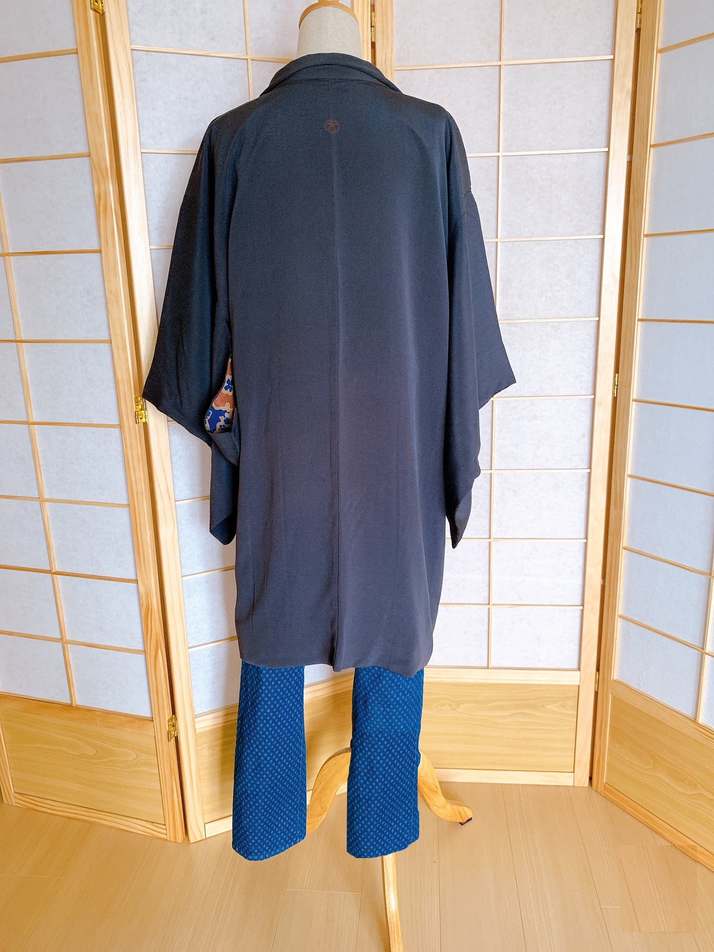 Haori Femme Vintage €109.50 - plaine, gris foncé - 0012