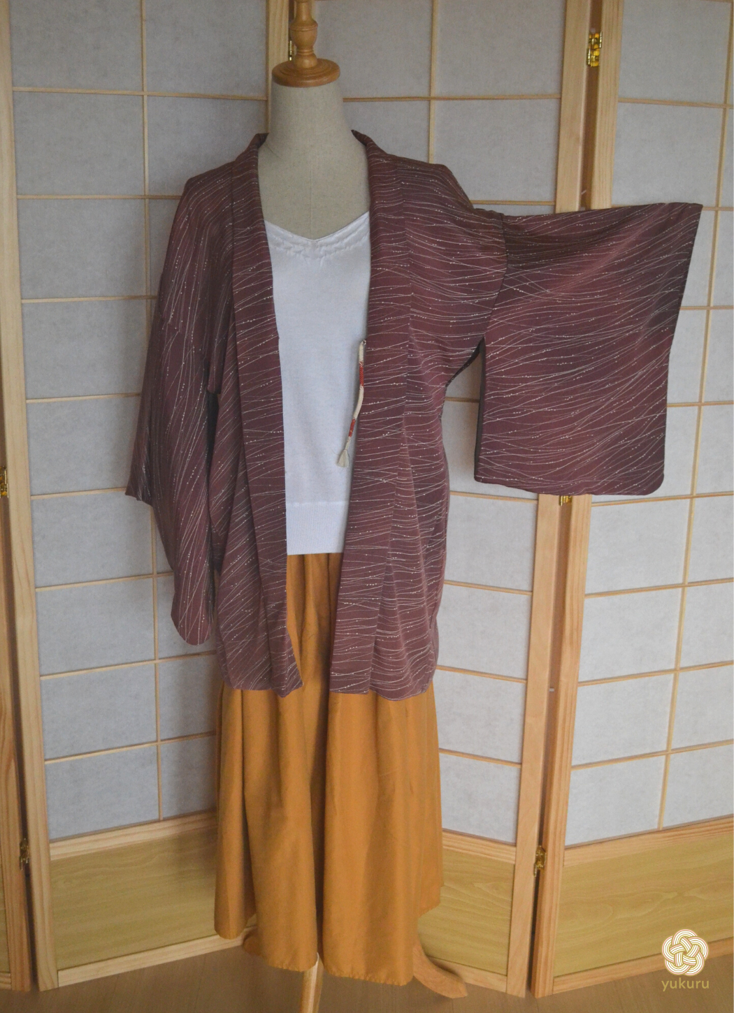 Haori Femme Vintage €76.90 - matsuba, bordeaux - 0019