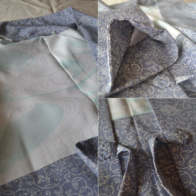 Haori Femme Vintage €94.90 - Ivy "Karakusa", bleu - 0015