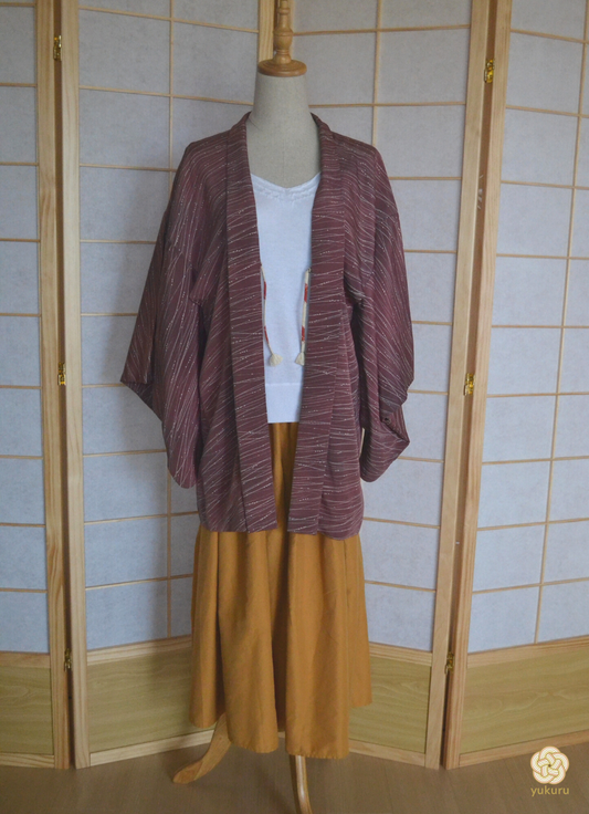 Haori Femme Vintage €76.90 - matsuba, bordeaux - 0019