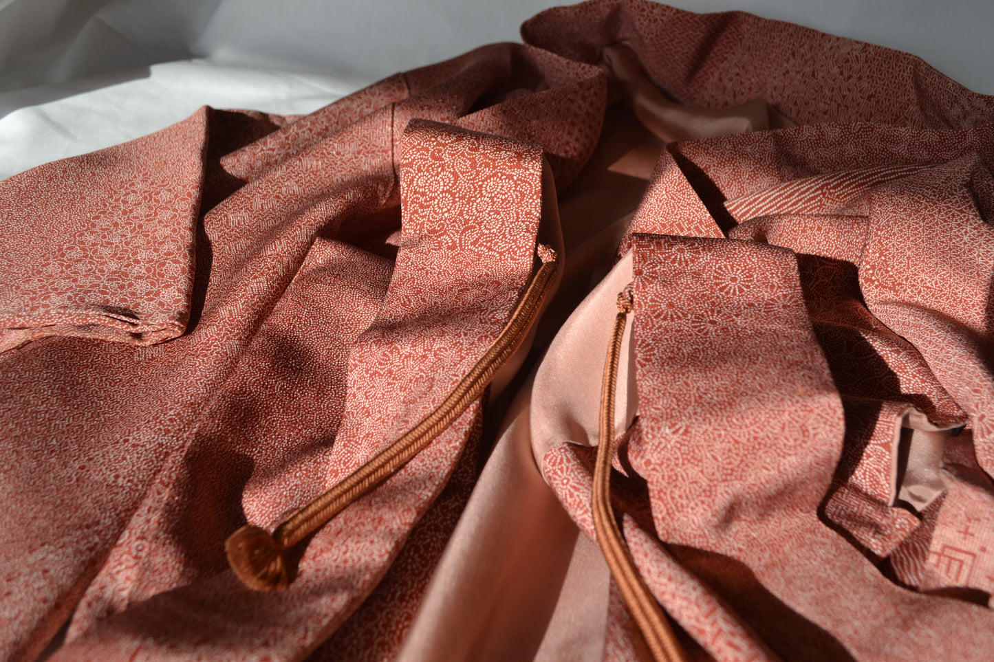Haori Femme Vintage €94.50 - edo-komon, rouge - 0008