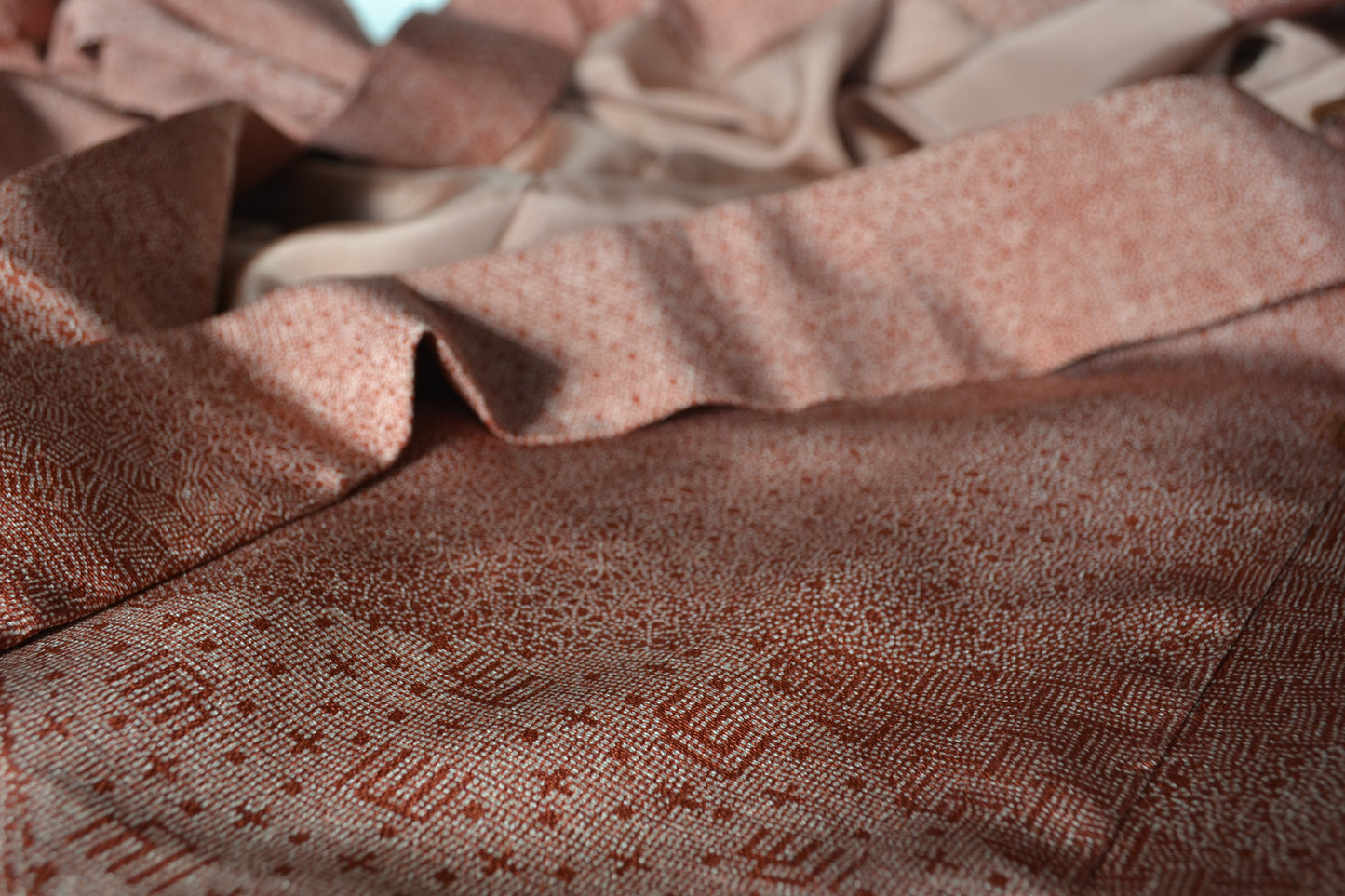 Haori Femme Vintage €94.50 - edo-komon, rouge - 0008