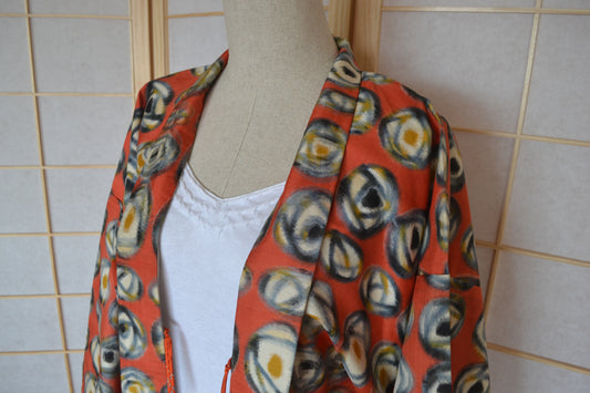 Haori Femme Vintage €89.50 - fleur, rouge - 0010