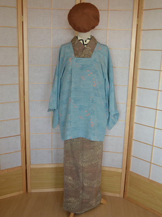 Michiyuki Coat Femme Vintage €84.50 - Chayatsuji, bleu no.0002