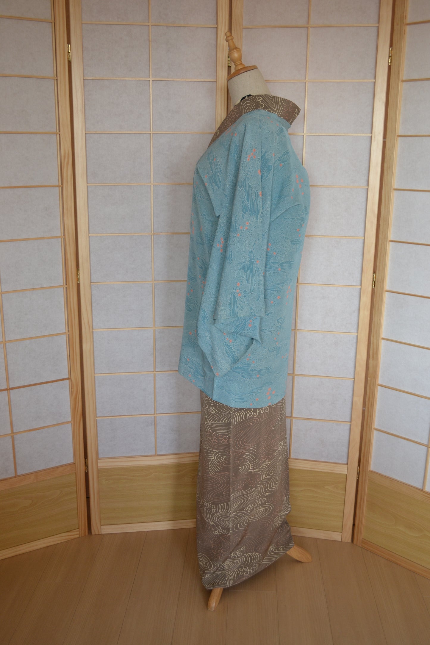 Michiyuki Coat Femme Vintage €84.50 - Chayatsuji, bleu no.0002